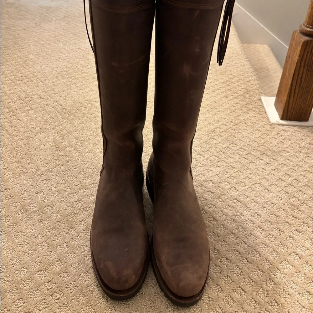 Penelope Chilvers Dark Brown Tassel Boots